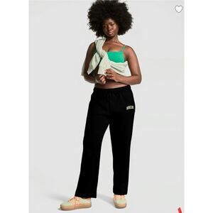 NWT Pink.by Victoria Secret Ivy Fleece Straight Leg Sweatpants